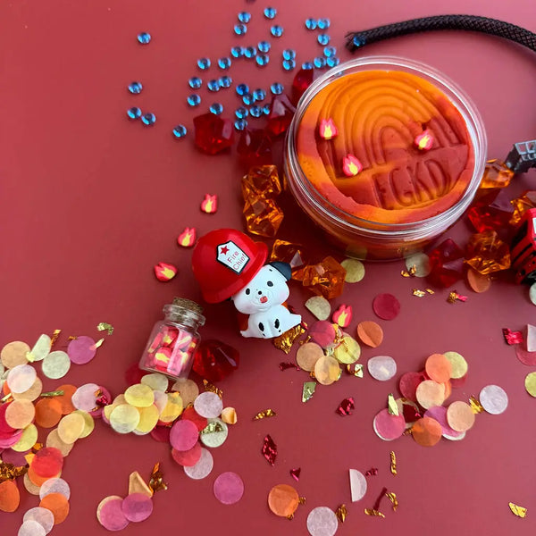 Fire Station (Cherry Mango) Kiddough Play Kit - Linzis