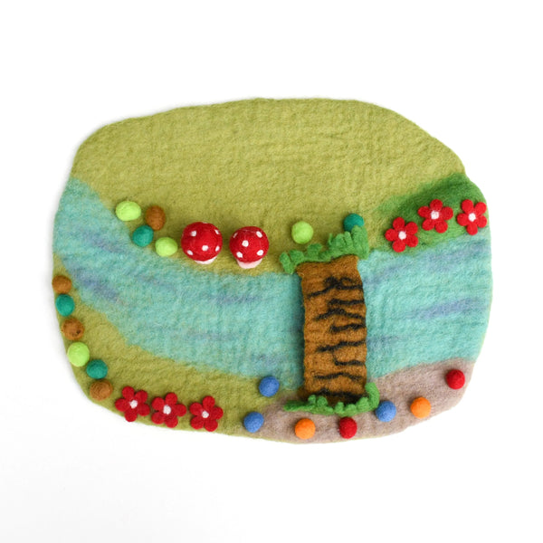 Fairy River and Bridge Play Mat Playscape - Linzis