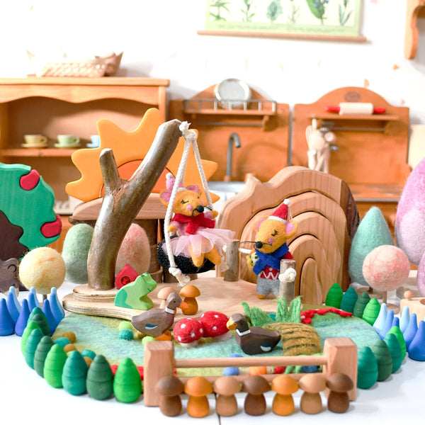 Fairy River and Bridge Play Mat Playscape - Linzis
