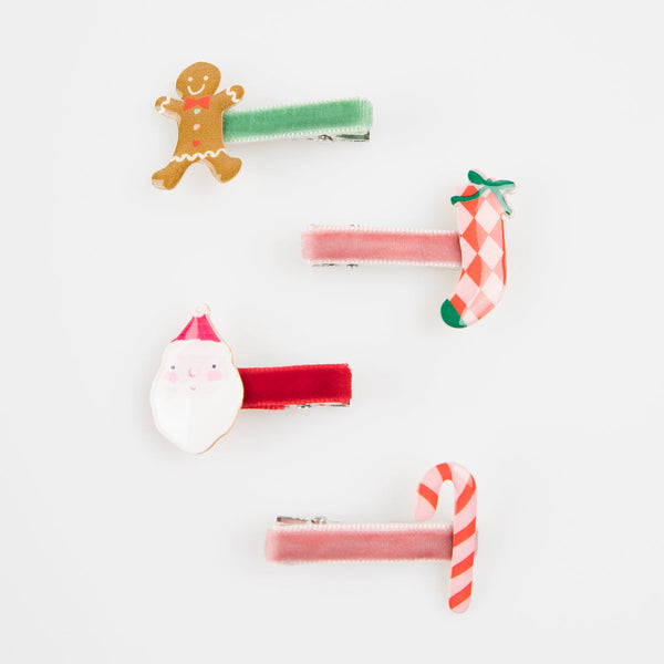 Jolly Christmas Hair Clips - Linzis