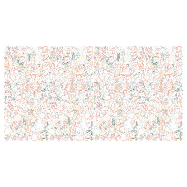 Thanksgiving Colour In Activity Tablecloth - Linzis