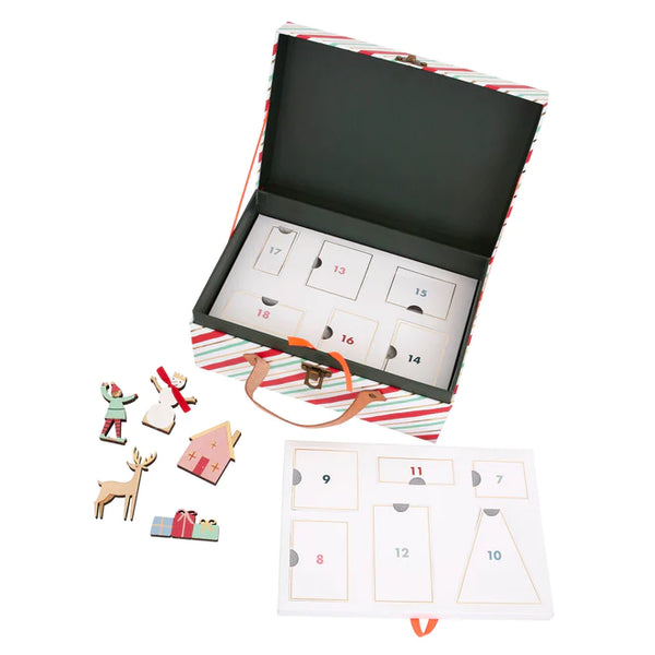 Festive Village Wooden Advent Calendar - Linzis