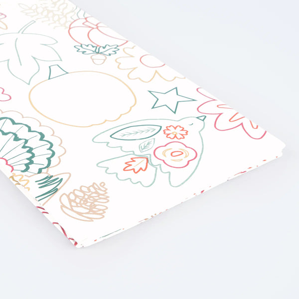 Thanksgiving Colour In Activity Tablecloth - Linzis