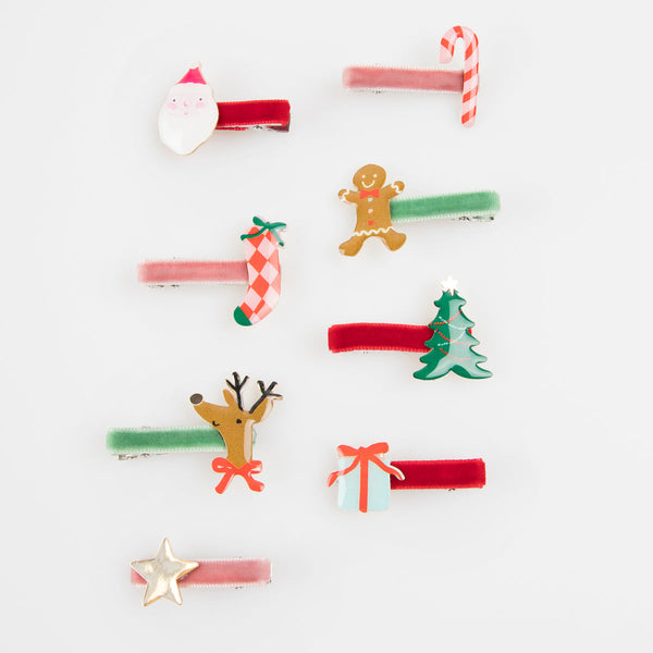 Jolly Christmas Hair Clips - Linzis