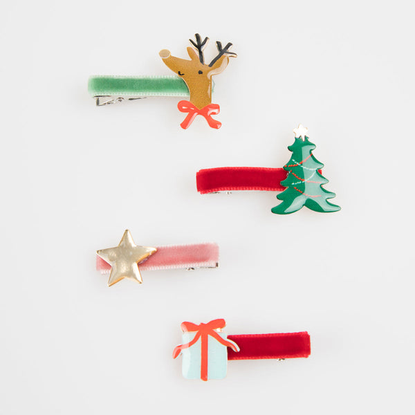 Jolly Christmas Hair Clips - Linzis