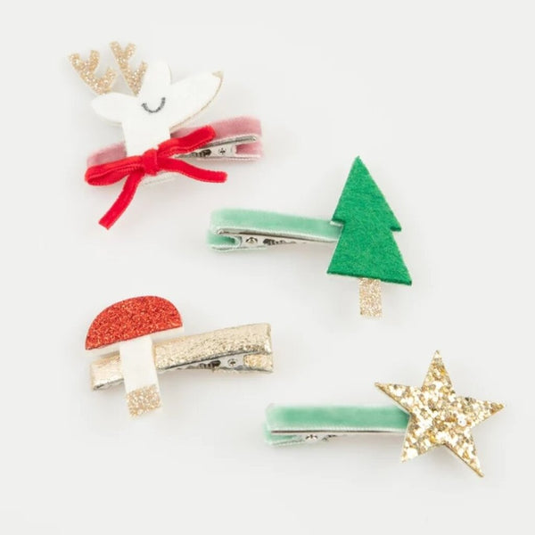 Christmas Icon Hair Clips (x 8) - Linzis