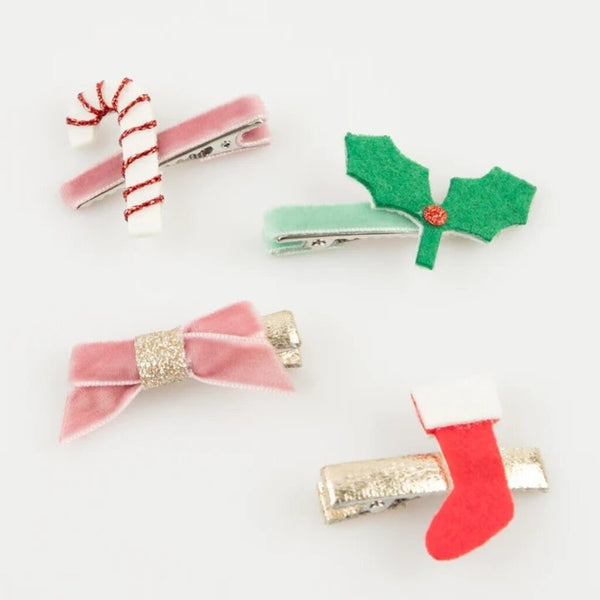 Christmas Icon Hair Clips (x 8) - Linzis