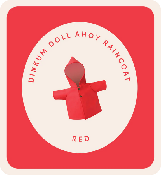Dinkum Doll Rainy Play Set in Red - Linzis