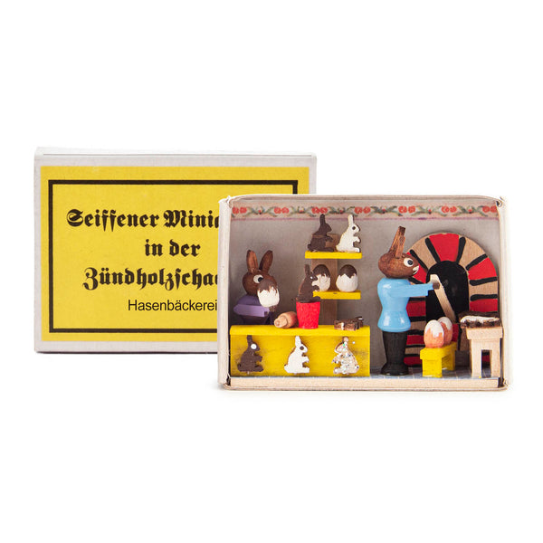 Wooden Matchbox Rabbit Bakery - Linzis