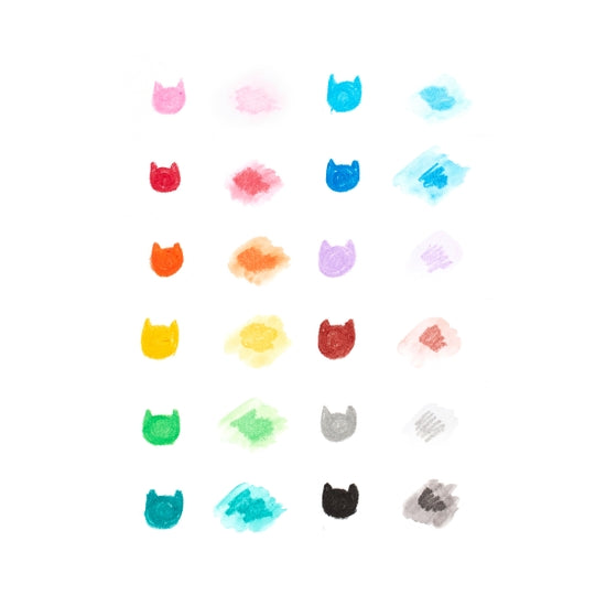 Cat Parade Gel Crayons - Set of 12 - Linzis