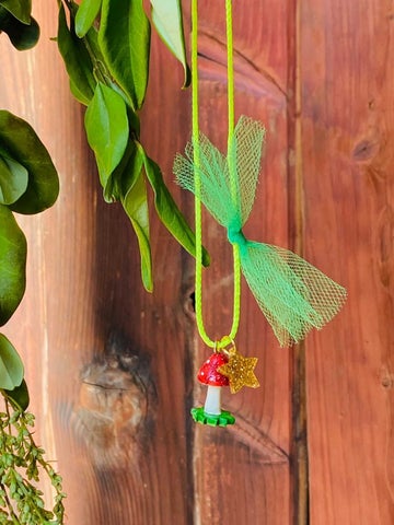 Glitter Mushroom Necklace - Linzis
