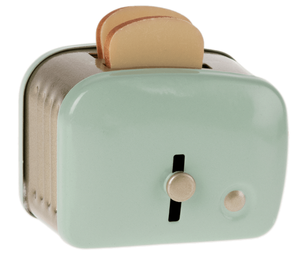 Miniature Toaster & Bread - Mint - Linzis
