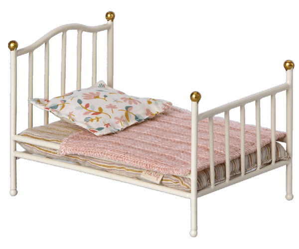 Vintage bed, Mouse - Off white - Linzis