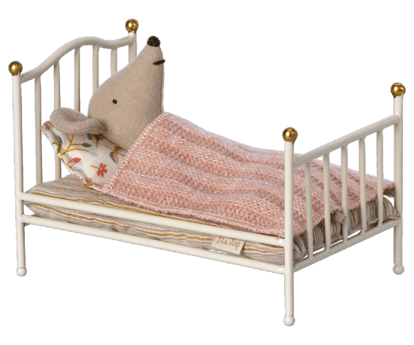 Vintage bed, Mouse - Off white - Linzis