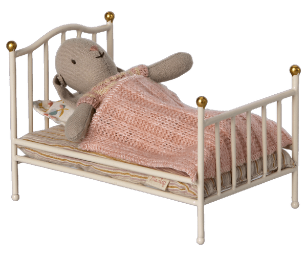 Vintage bed, Mouse - Off white - Linzis