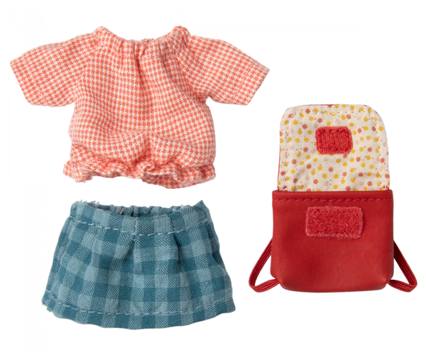 Tricycle mouse, Big sister with bag - Red - Linzis