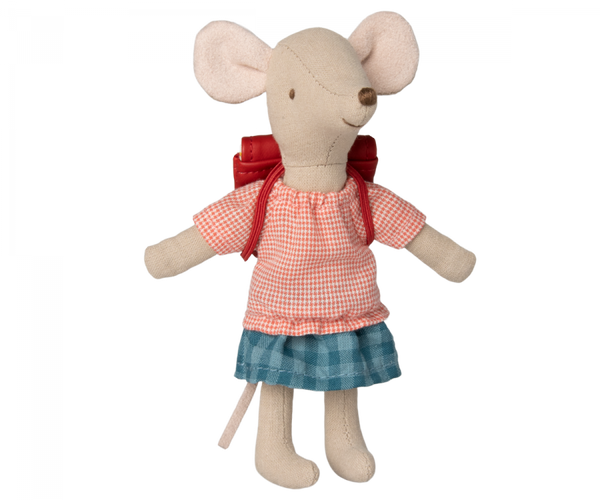 Tricycle mouse, Big sister with bag - Red - Linzis