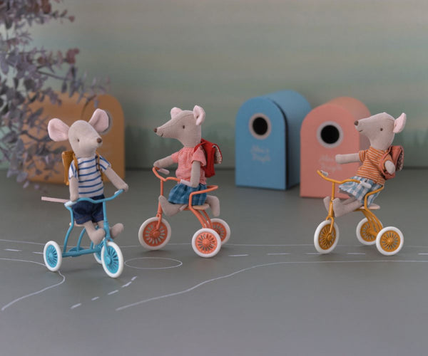 Tricycle mouse, Big sister with bag - Red - Linzis