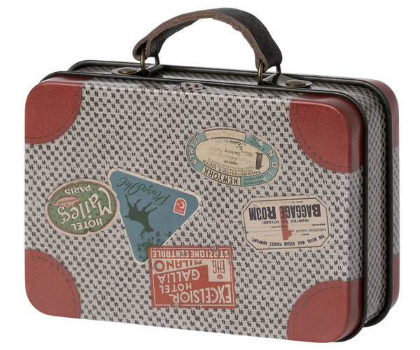 Suitcase, Metal - Grey Travel - Linzis