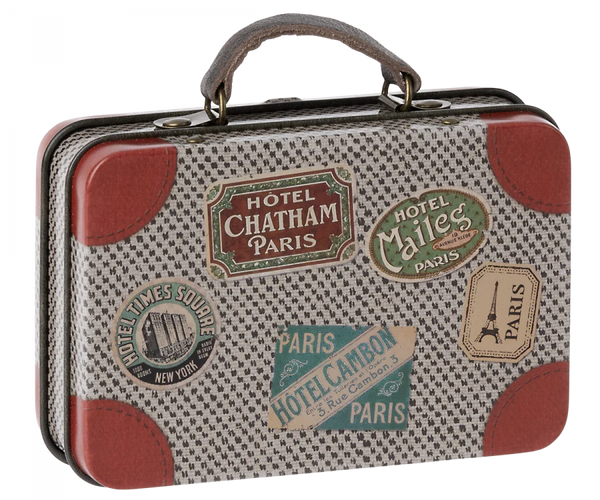Suitcase, Metal - Grey Travel - Linzis