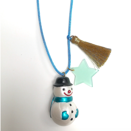 Holiday Snowman Necklace - Linzis