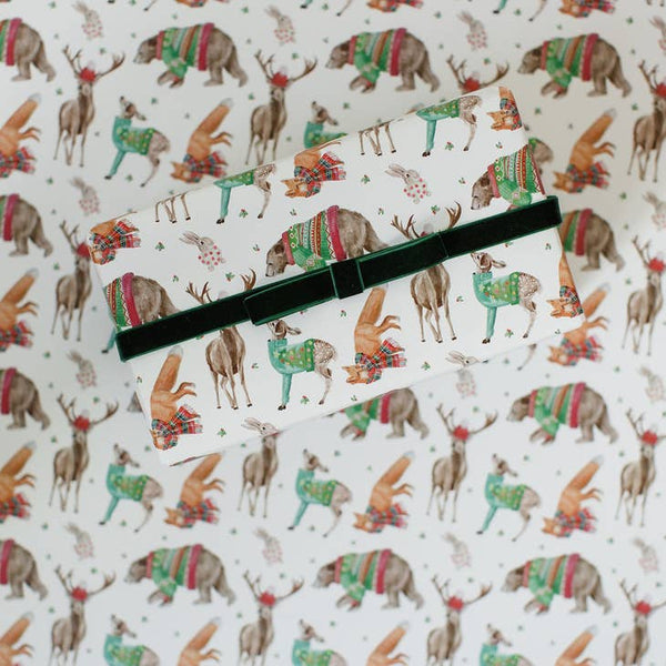 Forest Friends Christmas Gift Wrap Roll - Linzis
