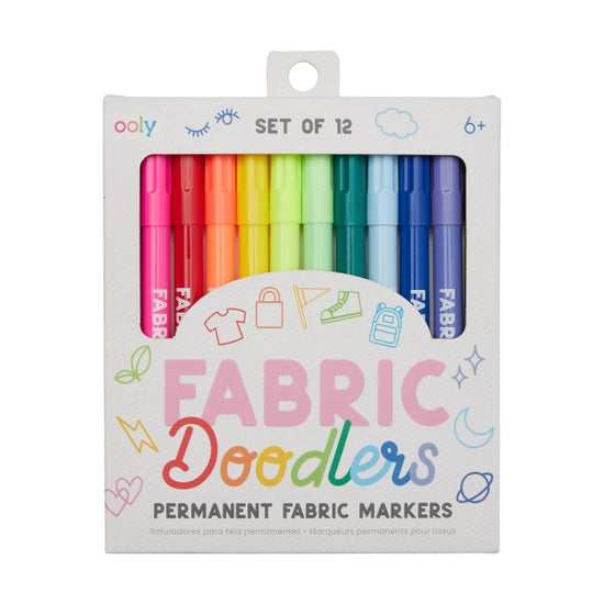 Fabric Doodlers Markers - Set of 12 - Linzis