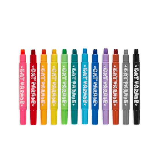 Cat Parade Gel Crayons - Set of 12 - Linzis