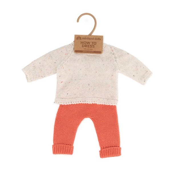 Knitted Doll Outfit 15” – Sweater & Trousers - Linzis