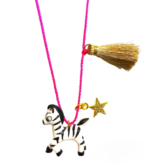 "Zoe The Zebra" Necklace - Linzis
