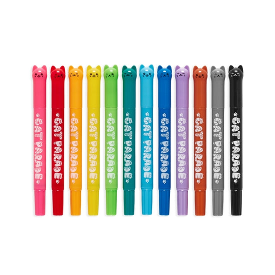 Cat Parade Gel Crayons - Set of 12 - Linzis