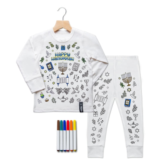Hanukkah Colour In Pyjamas - Linzis