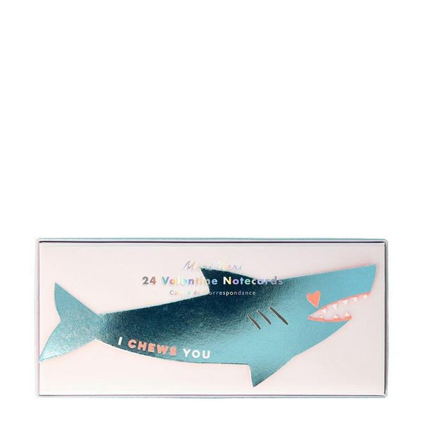 Shark Sticker Love Notes- 20% Off Valentine's Day Cards - Linzis