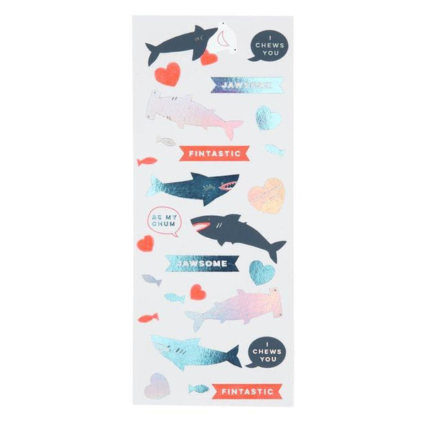 Shark Sticker Love Notes- 20% Off Valentine's Day Cards - Linzis