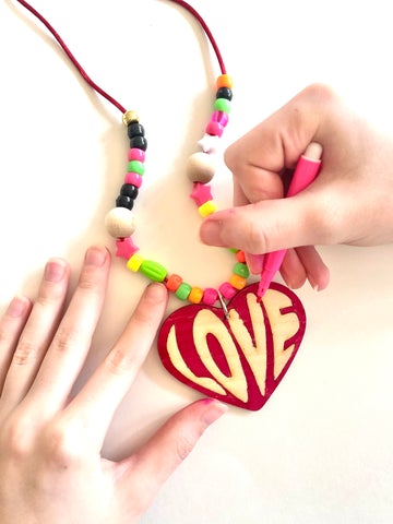 Valentines DIY Love Necklace - Linzis