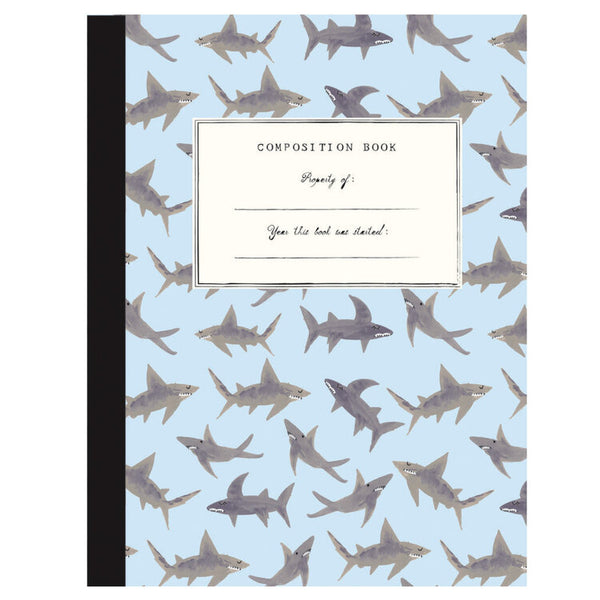 Composition Book - Sharks - Linzis