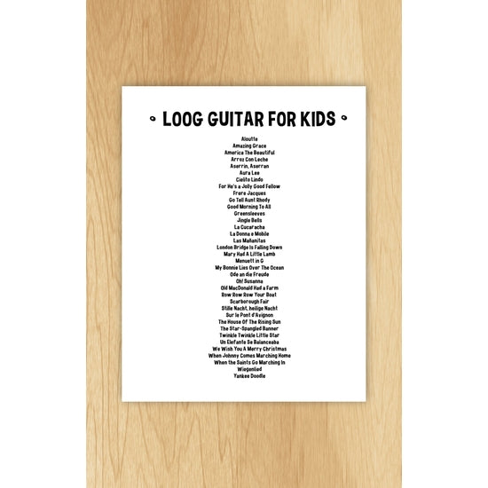 Loog Guitar for Kids- Music Book - Linzis
