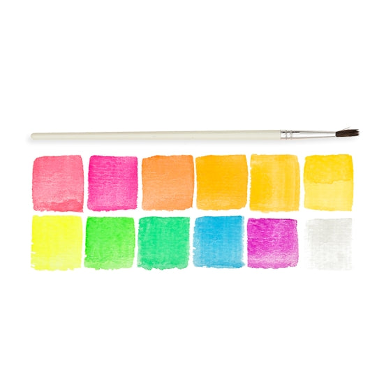 Chroma Blends Neon Watercolor Paint - 13 PC Set - Linzis