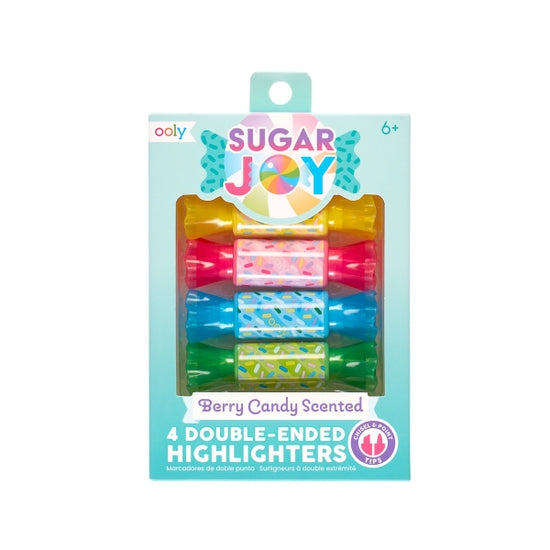 Sugar Joy Scented Double-Ended Highlighters (Set of 4) - Linzis