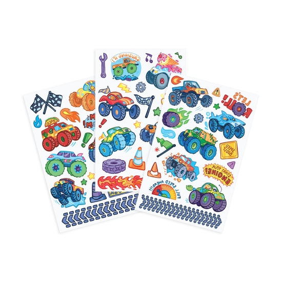 Tattoo-Palooza Temporary Tattoos - Monster Truck - 3 Sheets - Linzis