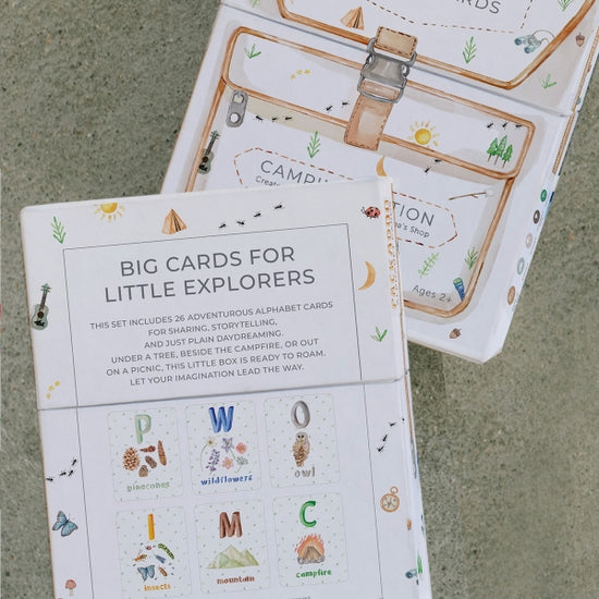 Camping Themed ABC Flashcards for Kids- Packadoo - Linzis