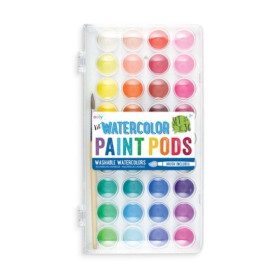 Lil' Paint Pods Watercolor Paint - Set of 36 - Linzis