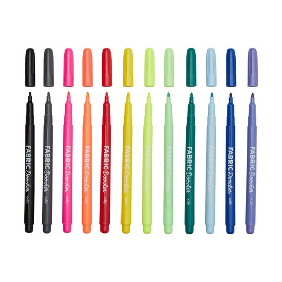 Fabric Doodlers Markers - Set of 12 - Linzis