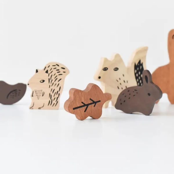 Wooden Tray Puzzle - Woodland Animals - Linzis