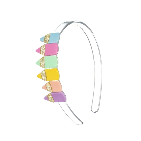 Color Pencils Pastel Colors Headband - Linzis
