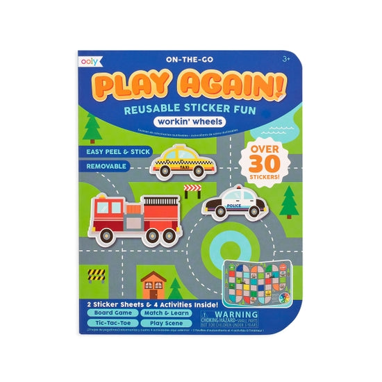 Play Again! Mini On-The-Go Activity Kit - Working Wheels - Linzis