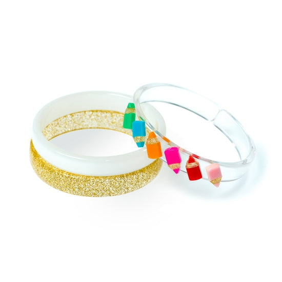 Color Pencil Bangle Set (Set of 3) - Linzis