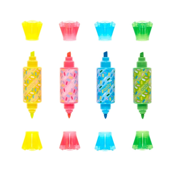 Sugar Joy Scented Double-Ended Highlighters (Set of 4) - Linzis