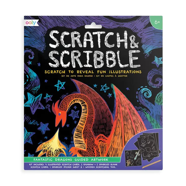 Scratch & Scribble - Fantastic Dragons - Linzis
