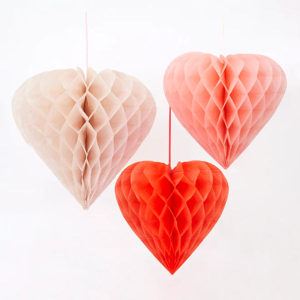 Heart Honeycomb Decorations - Linzis